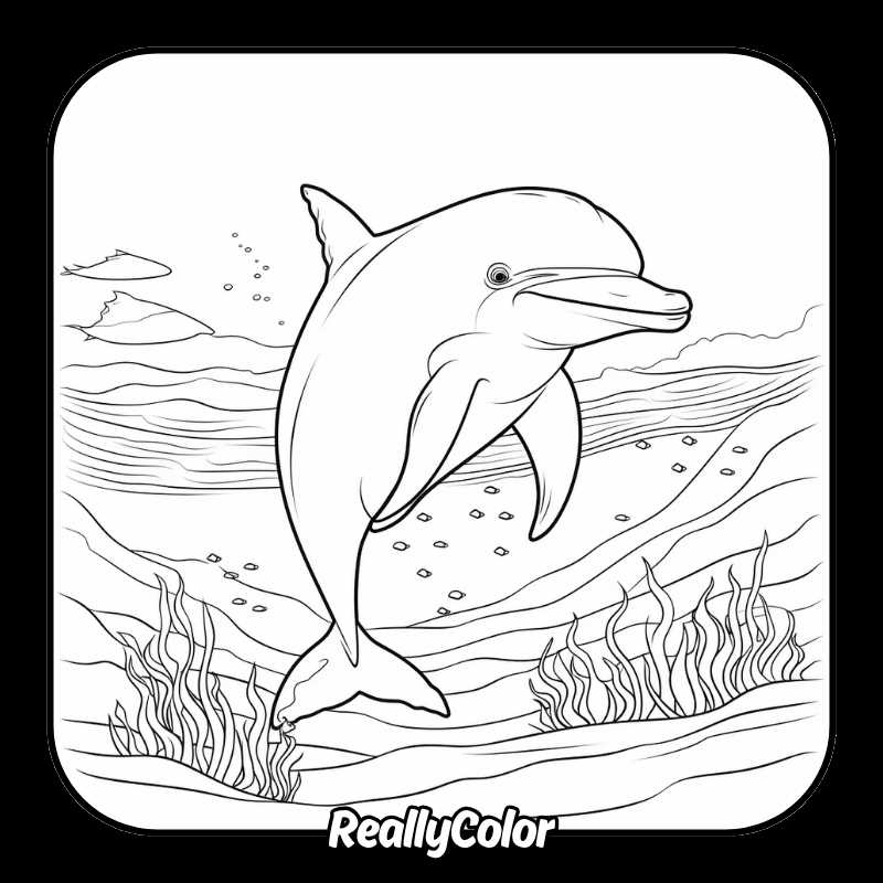printable coloring pages dolphin