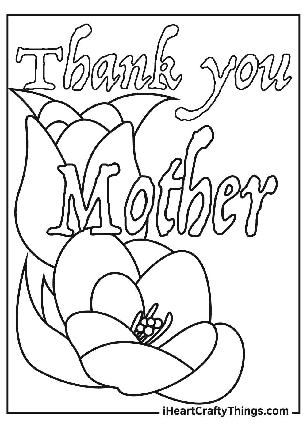 printable coloring pages for mothers day