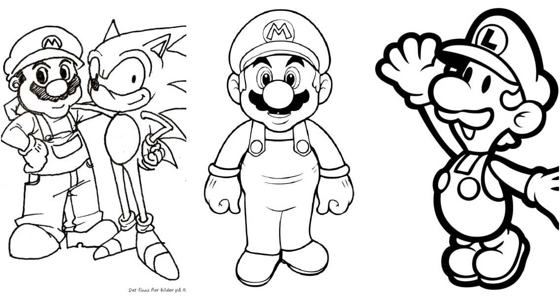 printable coloring pages mario