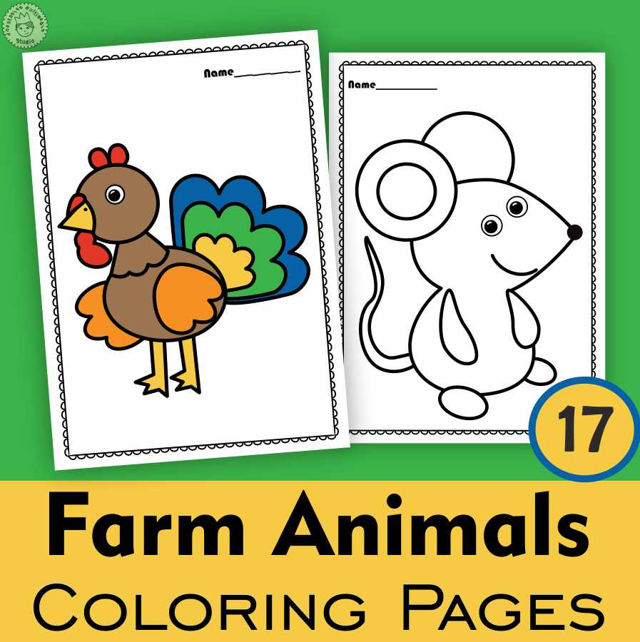 printable coloring pages of farm animals