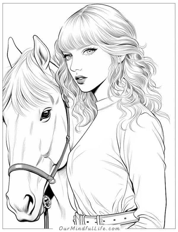 printable coloring pages of taylor swift