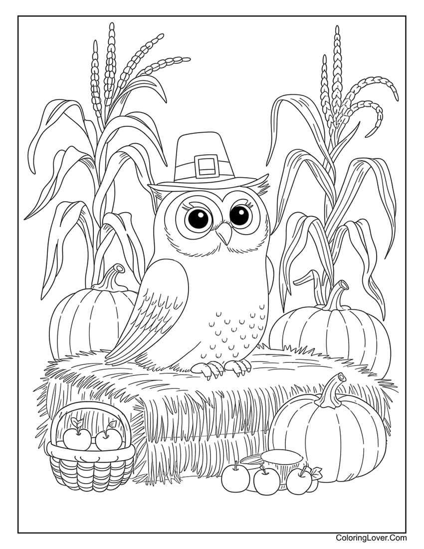 printable coloring pages owl
