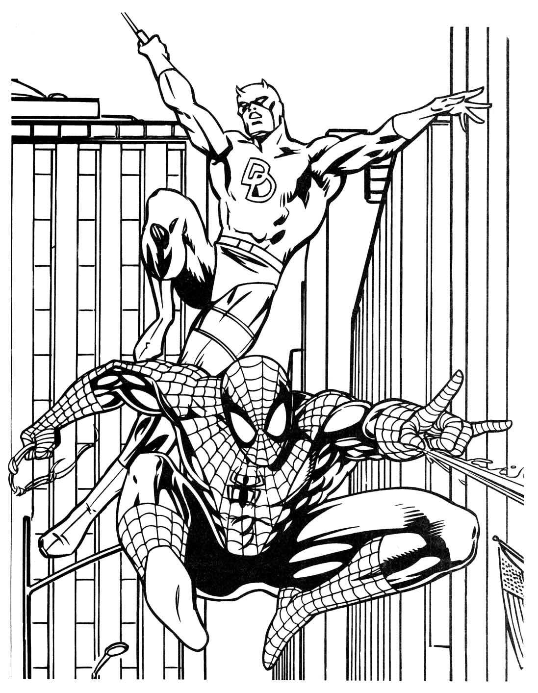 printable coloring pages superheroes