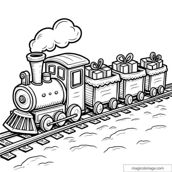 printable coloring pages trains