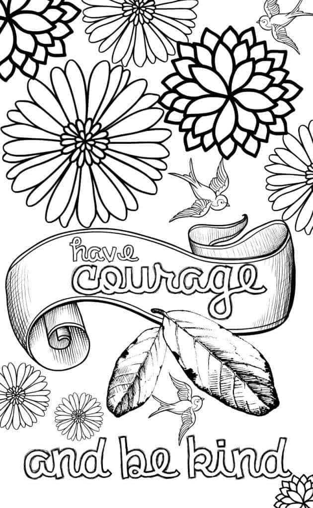 printable coloring sheets for teens