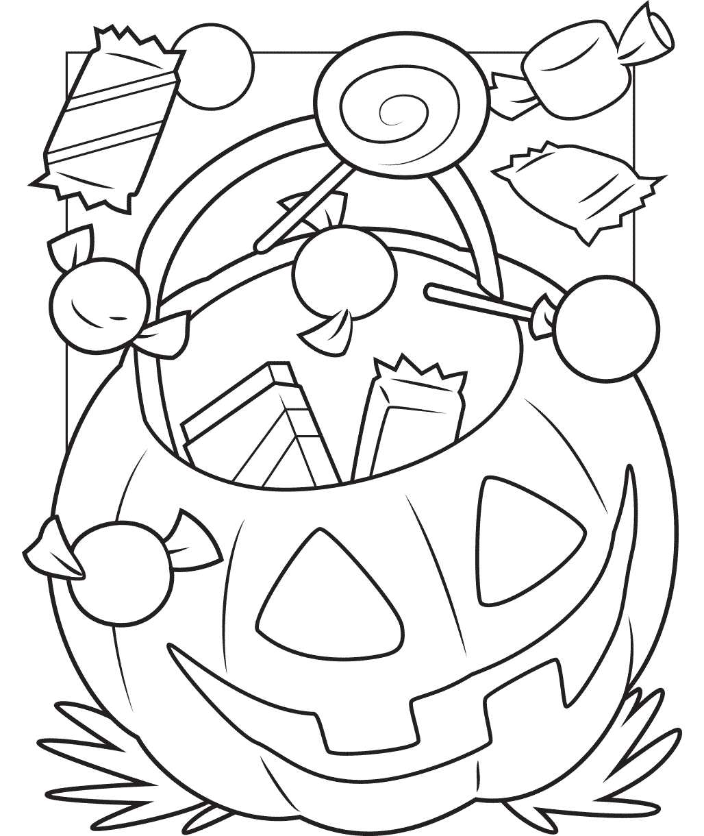 printable colouring pages halloween