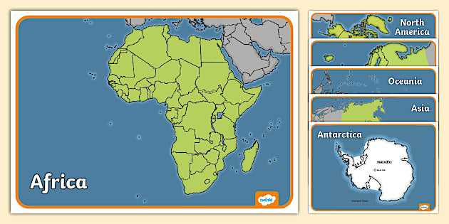 printable continent maps