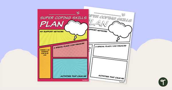 printable coping skills visual