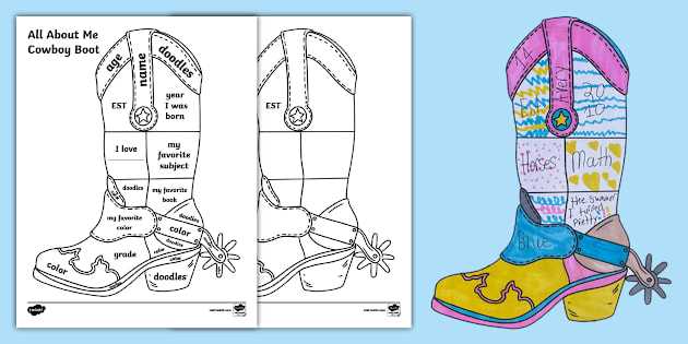printable cowboy boot template