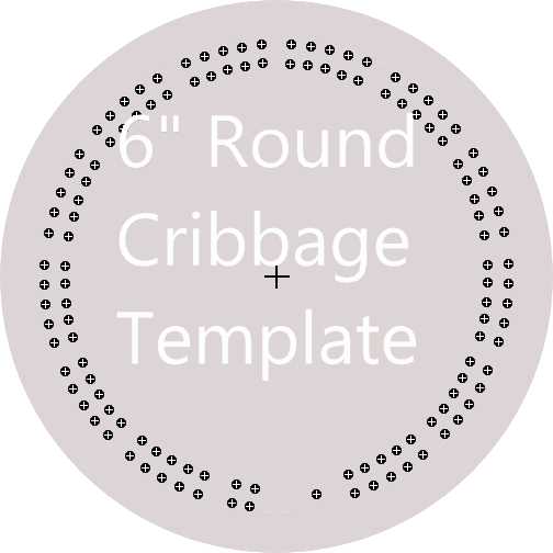 printable cribbage board template