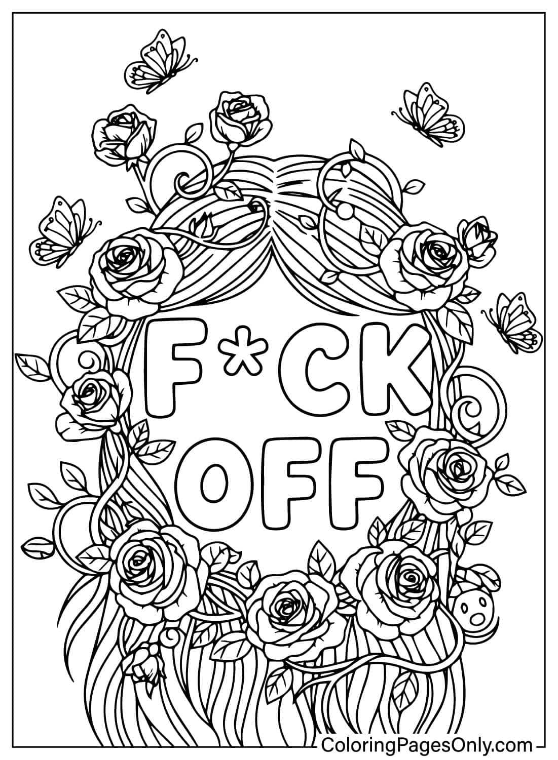 printable curse word coloring pages