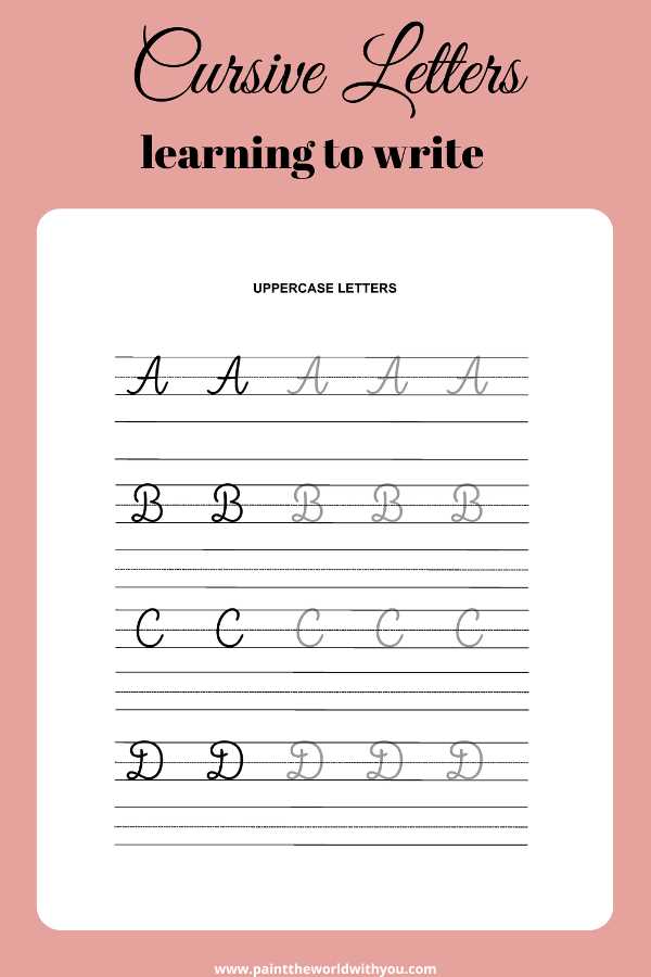 printable cursive alphabet