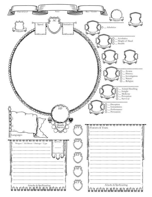 printable d and d character sheet