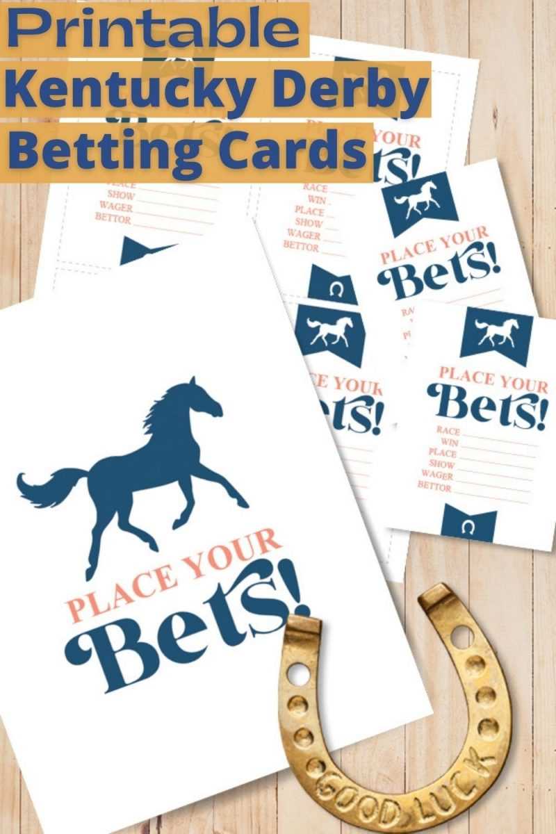 printable derby horses