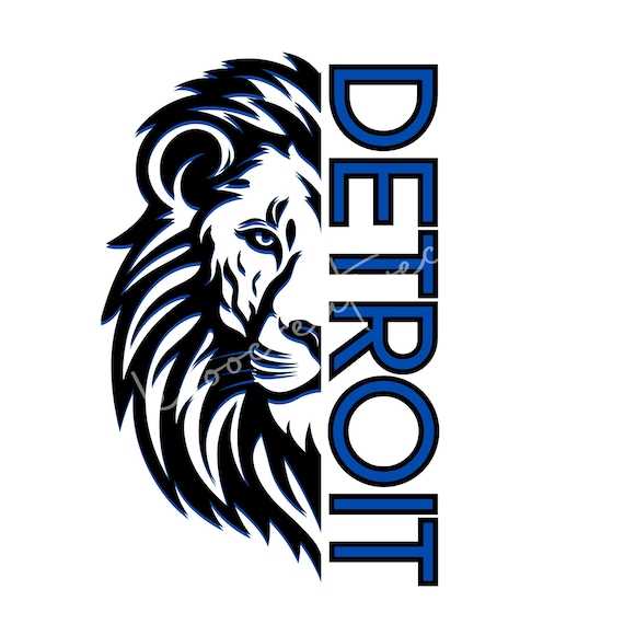 printable detroit lions logo