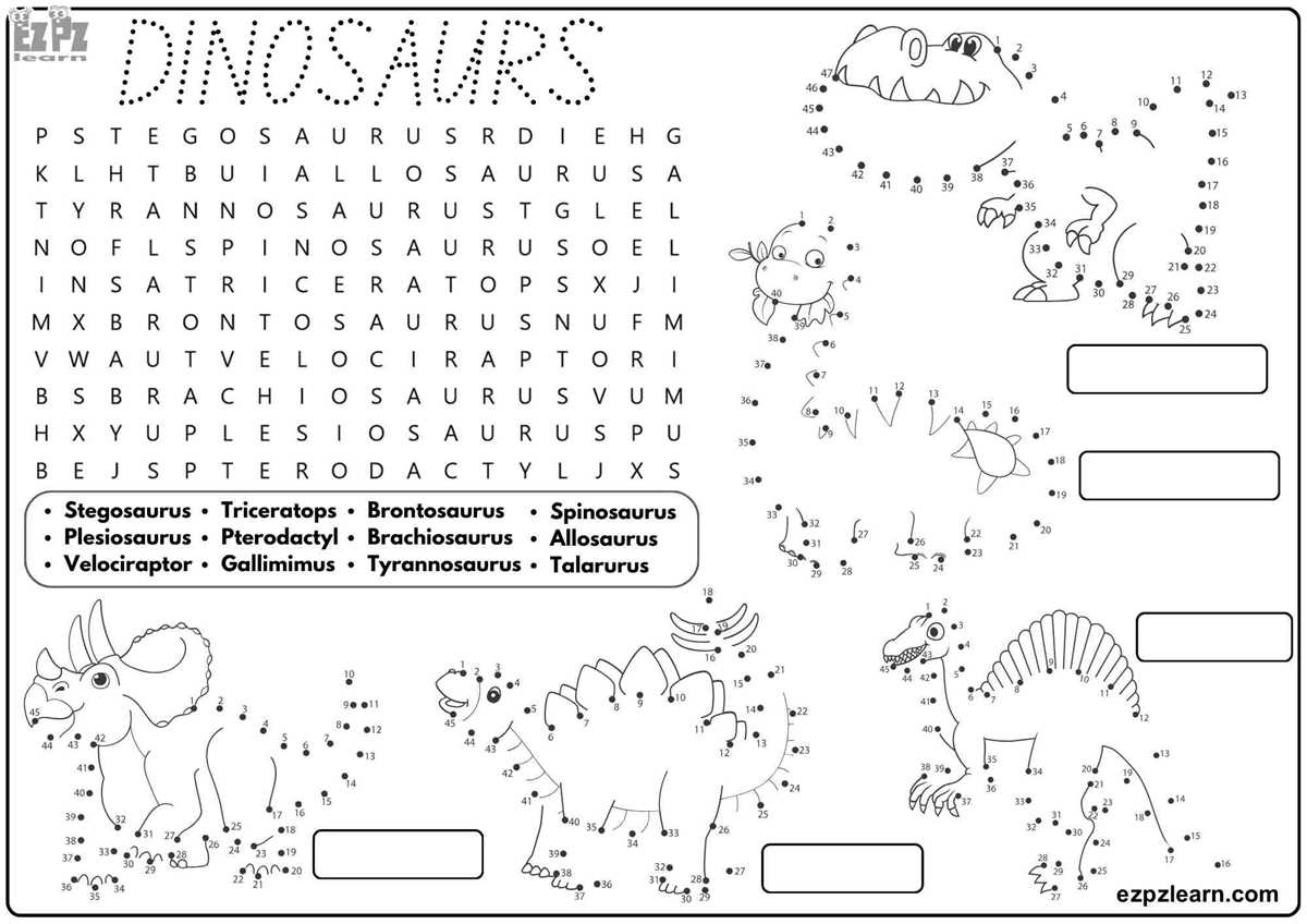 printable dinosaur activities