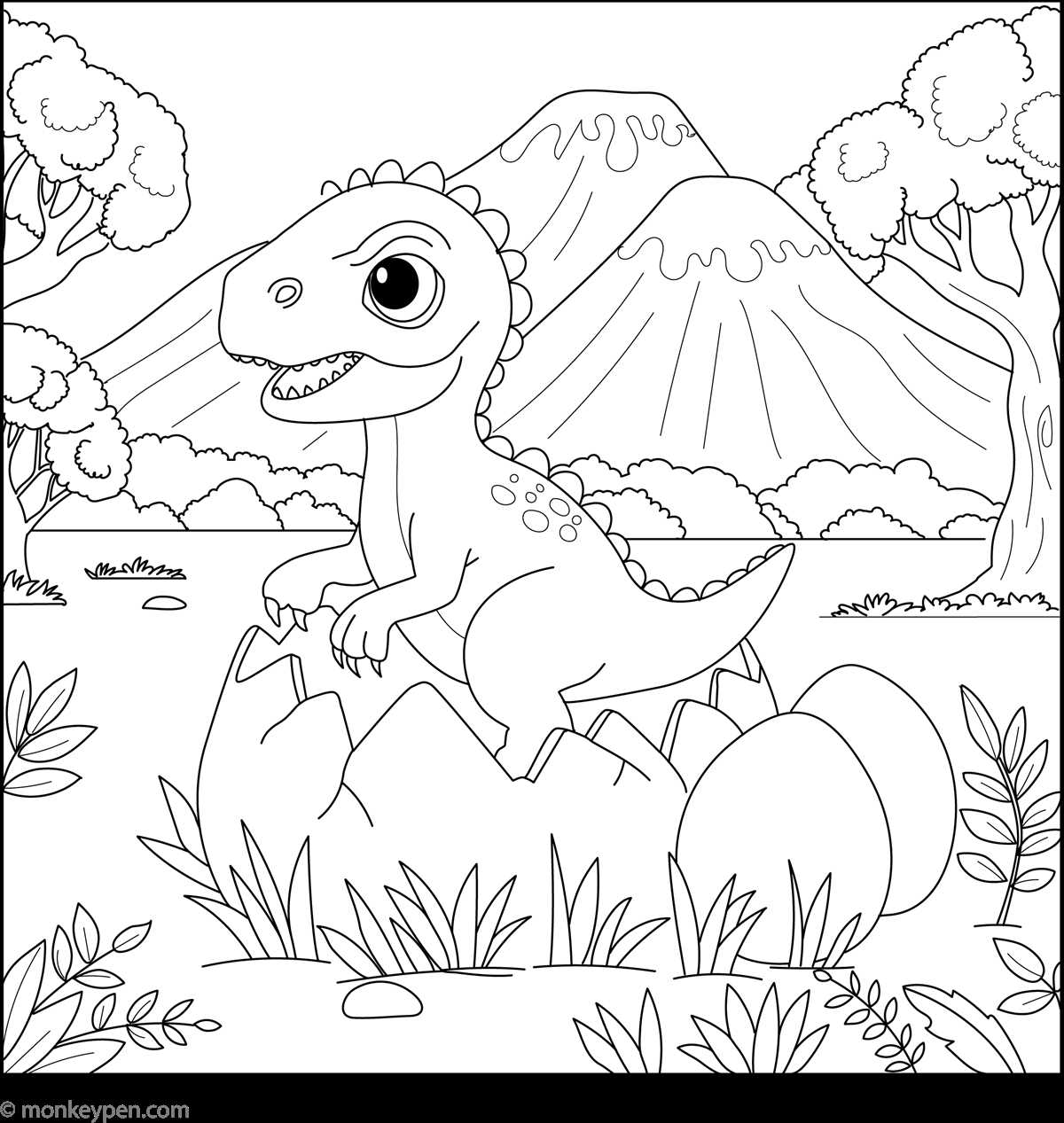 printable dinosaur pages