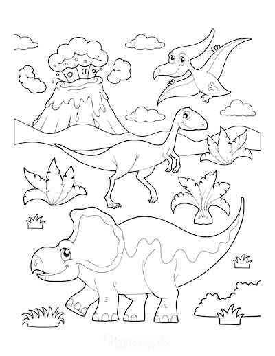 printable dinosaur pages