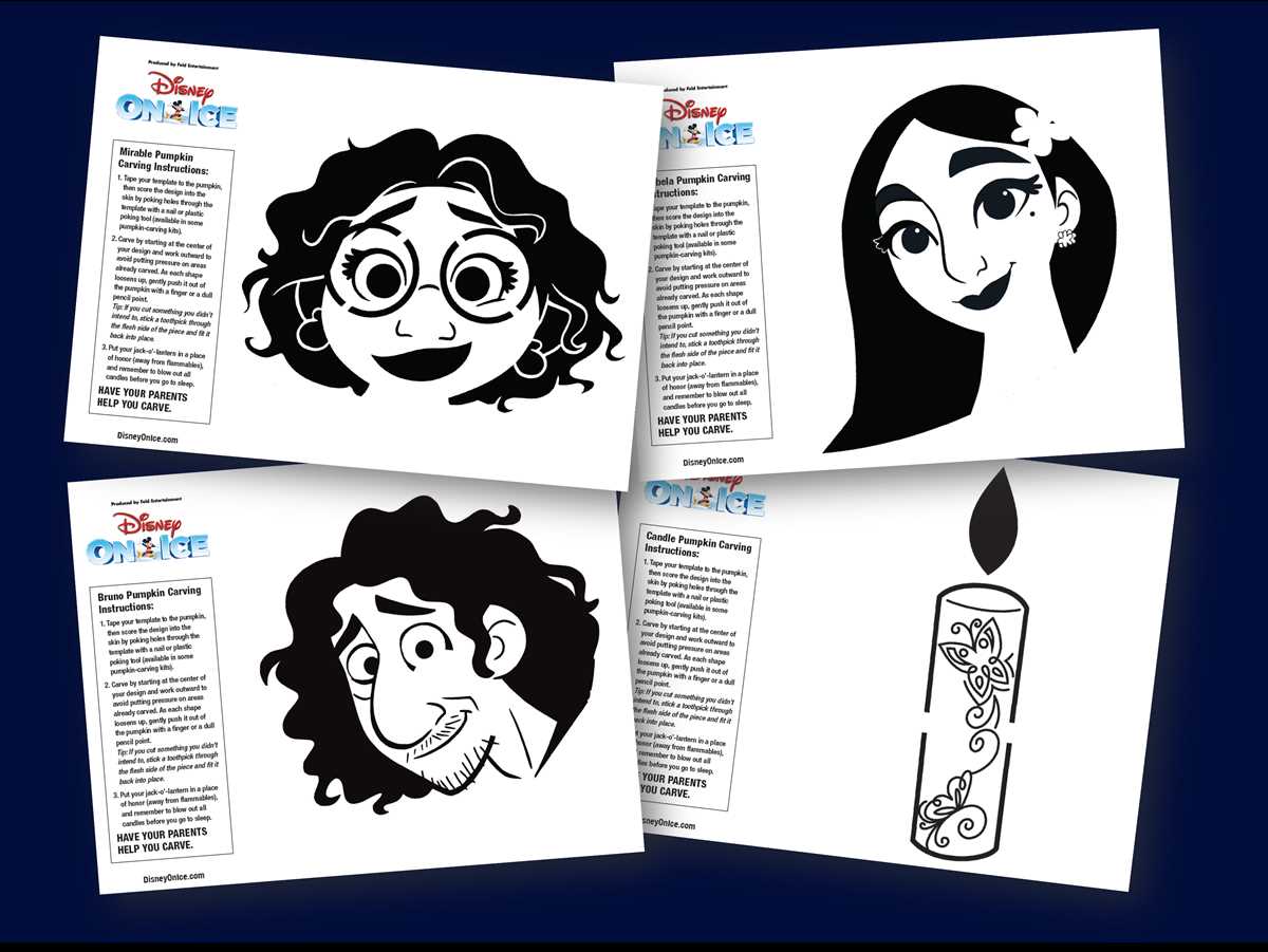 printable disney pumpkin stencil