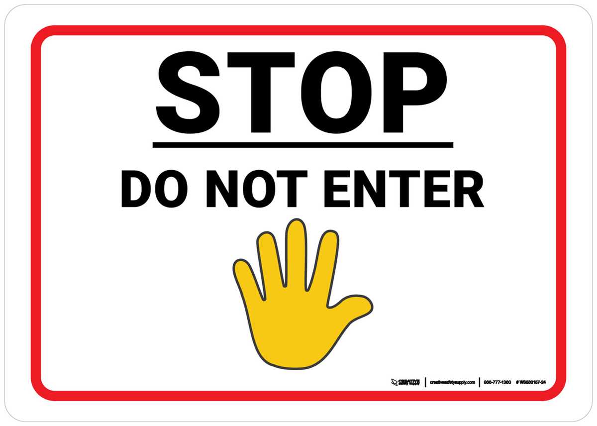 printable do not enter sign