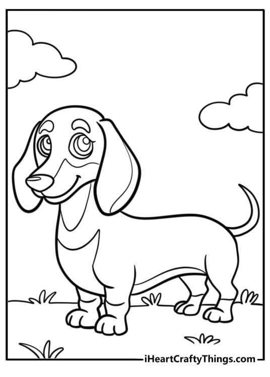 printable dog coloring pages
