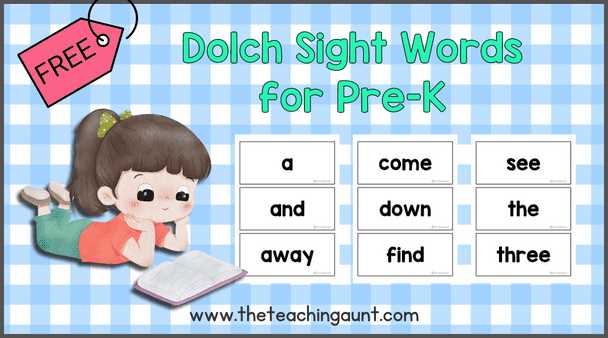 printable dolch sight words