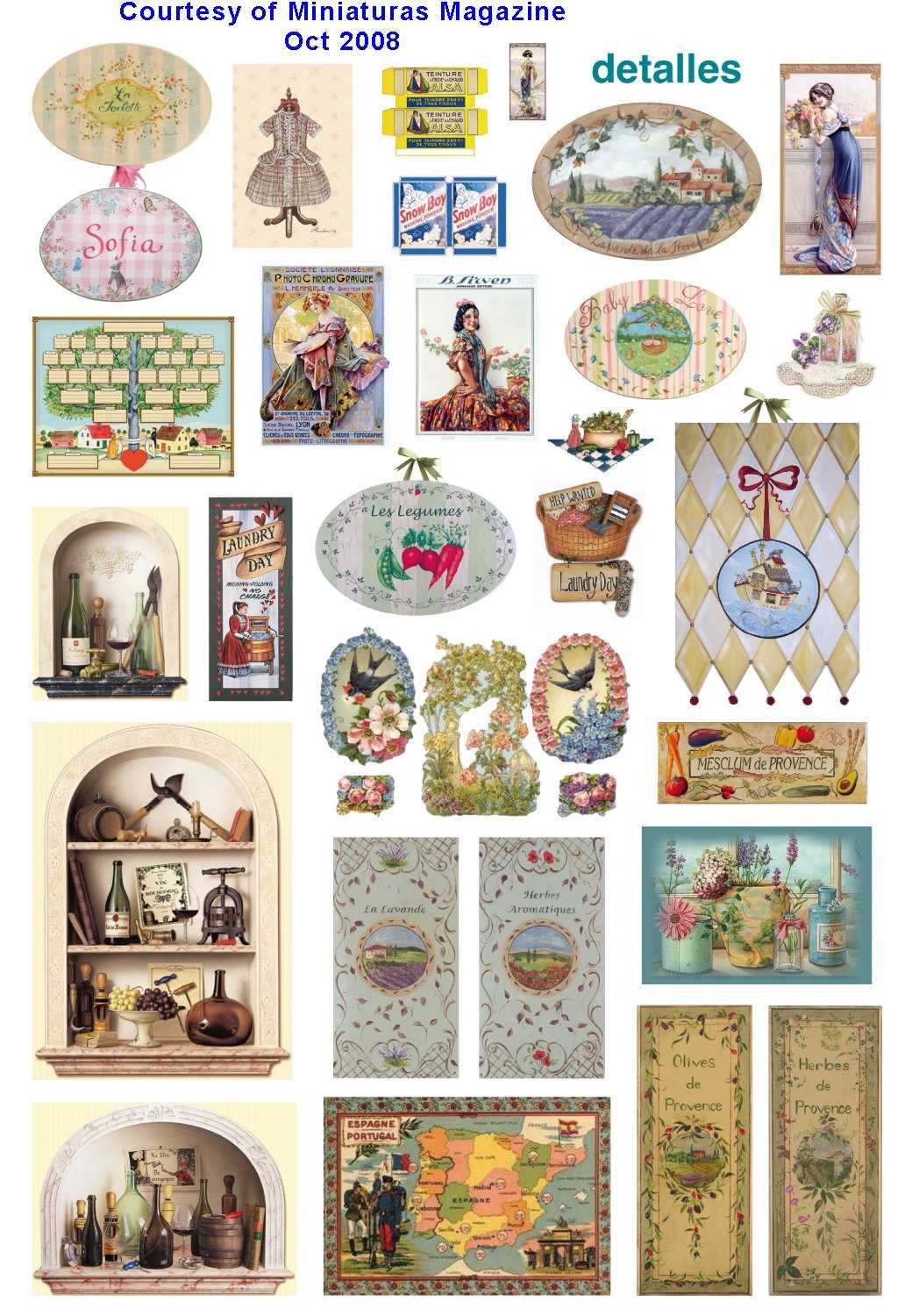 printable dollhouse miniatures