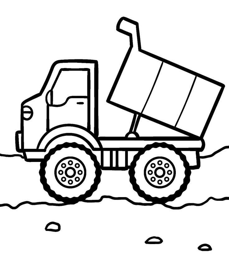 printable dump truck coloring pages