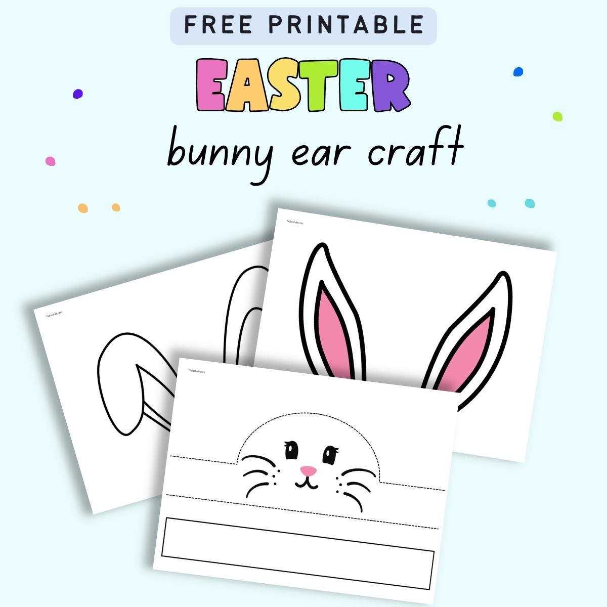 printable easter bunny ears
