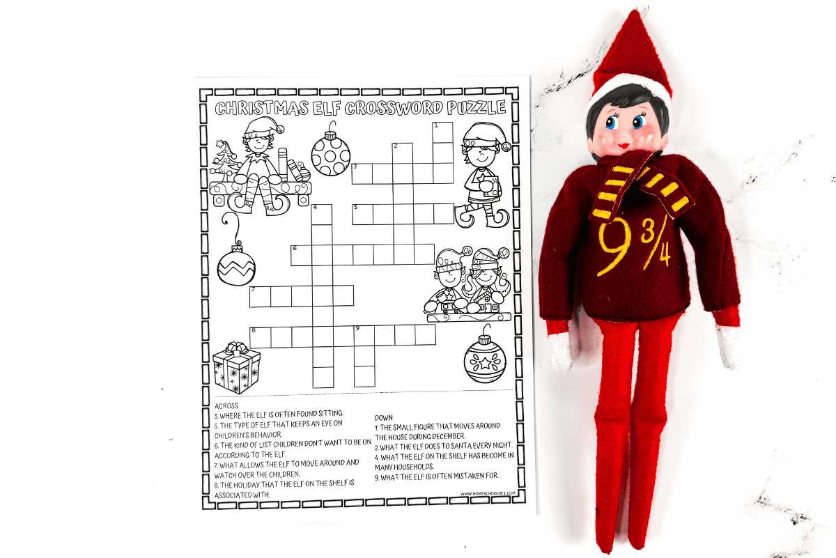 printable elf on the shelf activity sheets