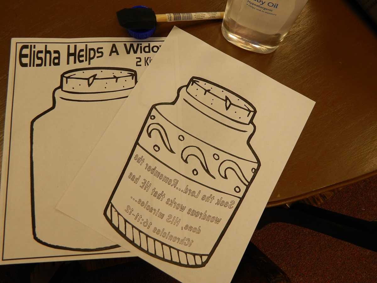 printable elisha and the widows oil craft