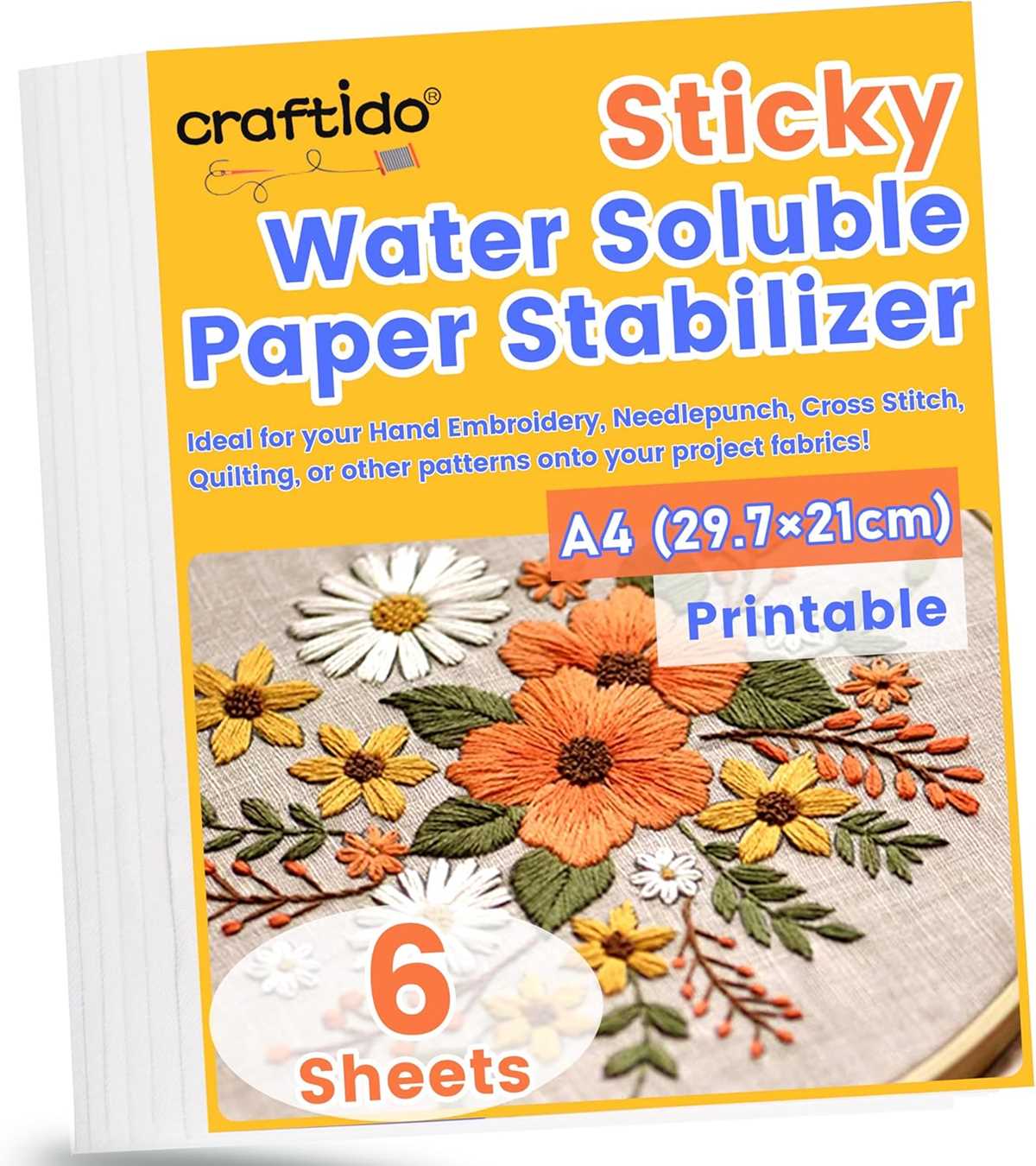 printable embroidery paper