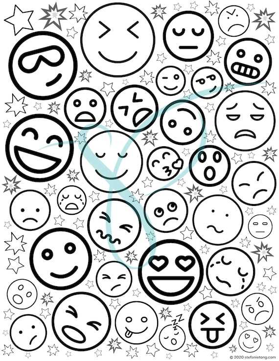 printable emoji coloring sheets