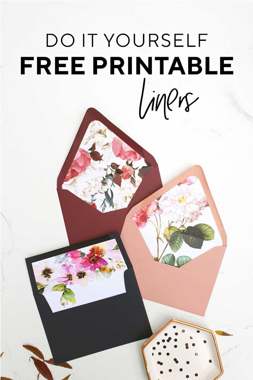 printable envelope liners