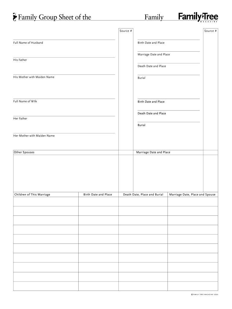 printable family history forms