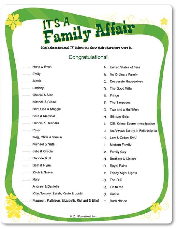 printable family reunion games