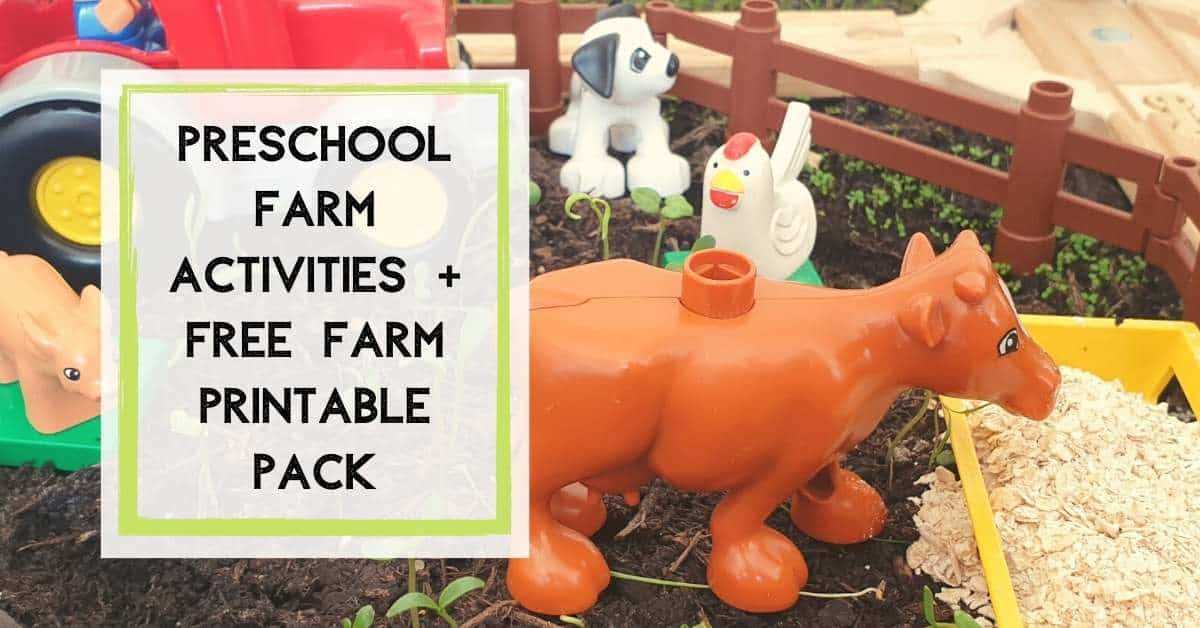 printable farm activities for preschoolers