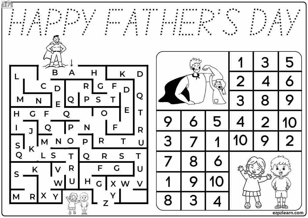 printable fathers day activities