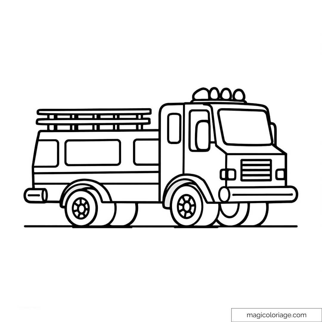 printable fire truck pictures to color