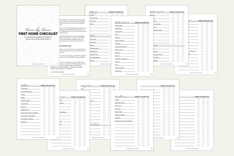 printable first time home buyer checklist