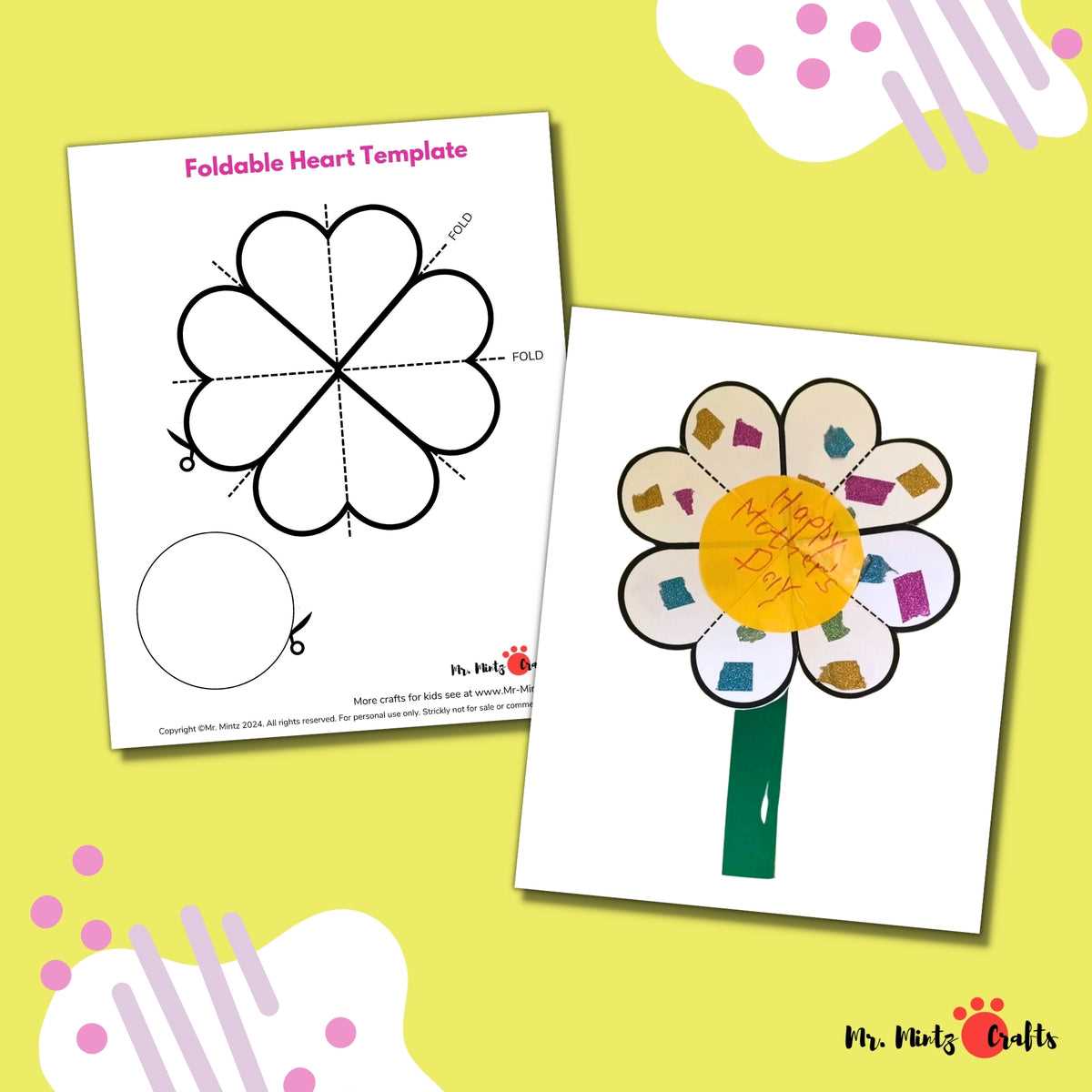 printable flower craft