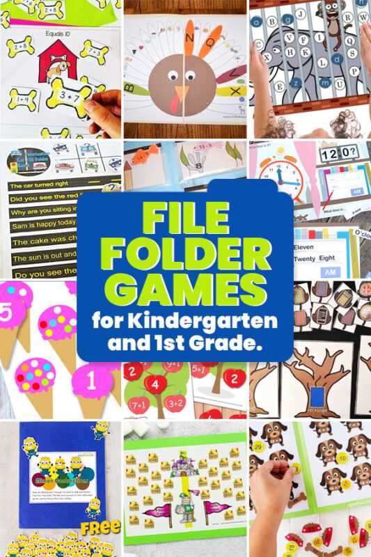 printable folder games