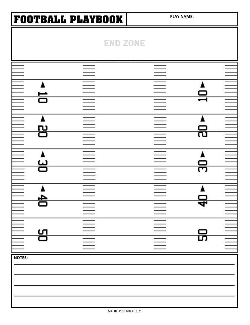 printable football play sheets