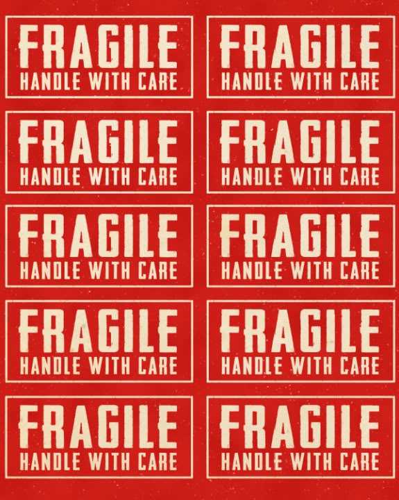 printable fragile labels