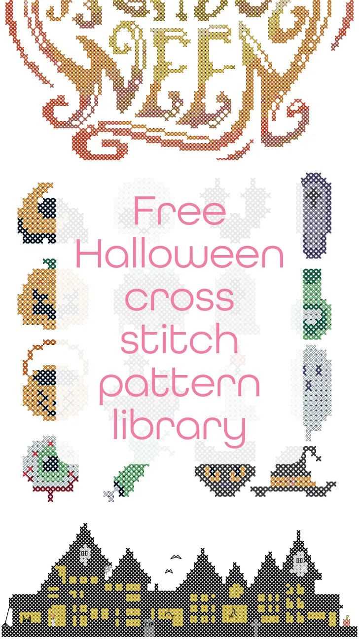 printable free halloween cross stitch patterns