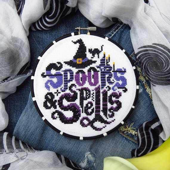 printable free halloween cross stitch patterns