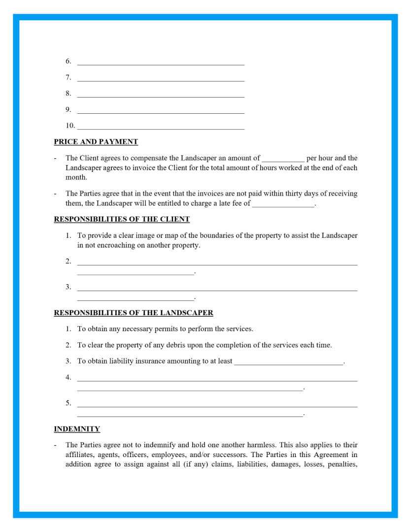 printable free lawn care templates