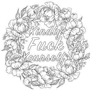 printable full page curse word color pages