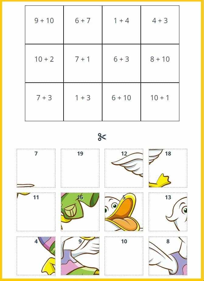 printable games for first graders