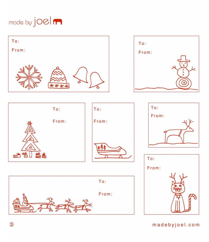 printable gift tags christmas